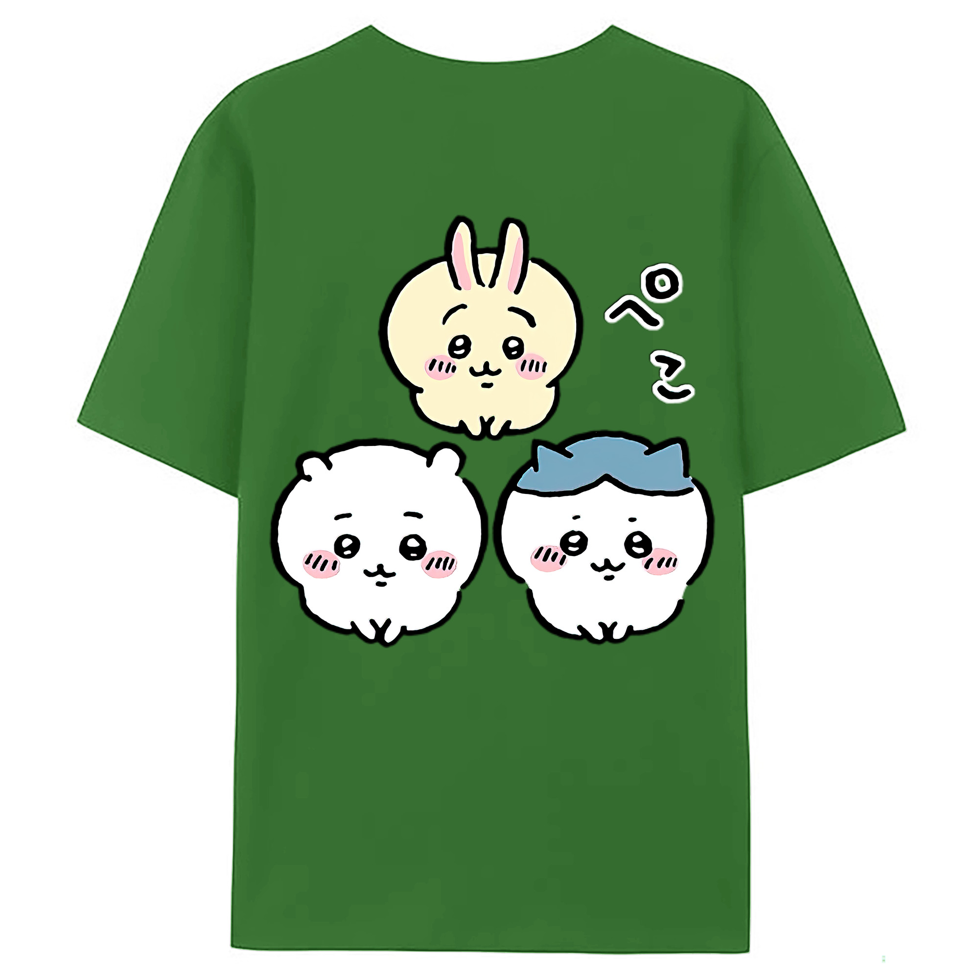 （画像用） ちいかわ うさぎ Chii-kawa usagi レディース半袖Tシャツ(バックプリント)